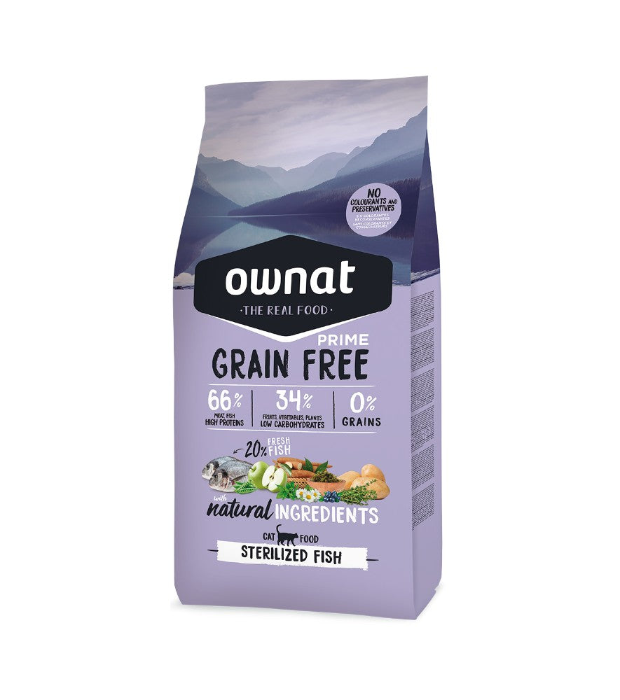 OWNAT GRAIN FREE PRIME GATOS CASTRADOS PESCADO