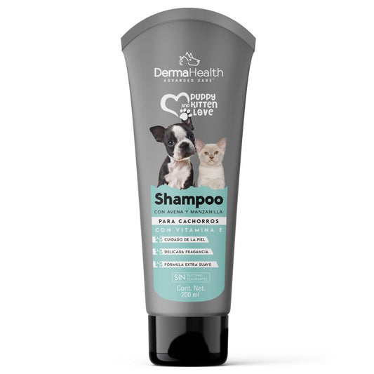 SHAMPOO PERROS Y GATOS 2 EN 1 + AVENA Y MANZANILLA (DERMAHEALTH)