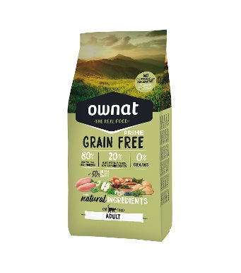 OWNAT GRAIN FREE PRIME GATO ADULTO PAVO Y POLLO