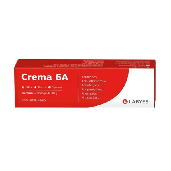 CREMA 6A ANTIOBIOTICO ANTIINFLAMATORIO ANTIMICOTICO PERROS Y GATOS