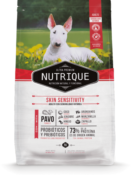 NUTRIQUE PERRO SKIN SENSITIVITY, perro con piel sensible