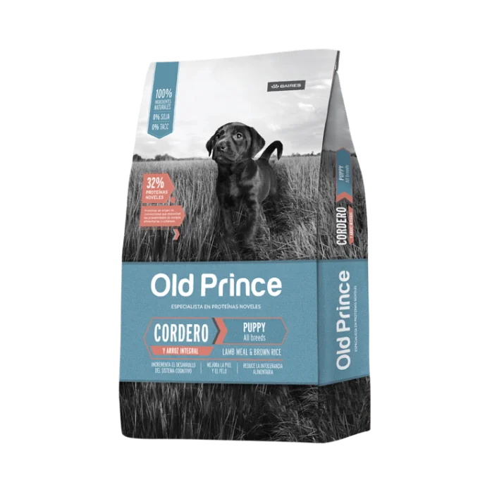 OLD PRINCE, CACHORROS TODAS LAS RAZAS, Cordero y arroz integral