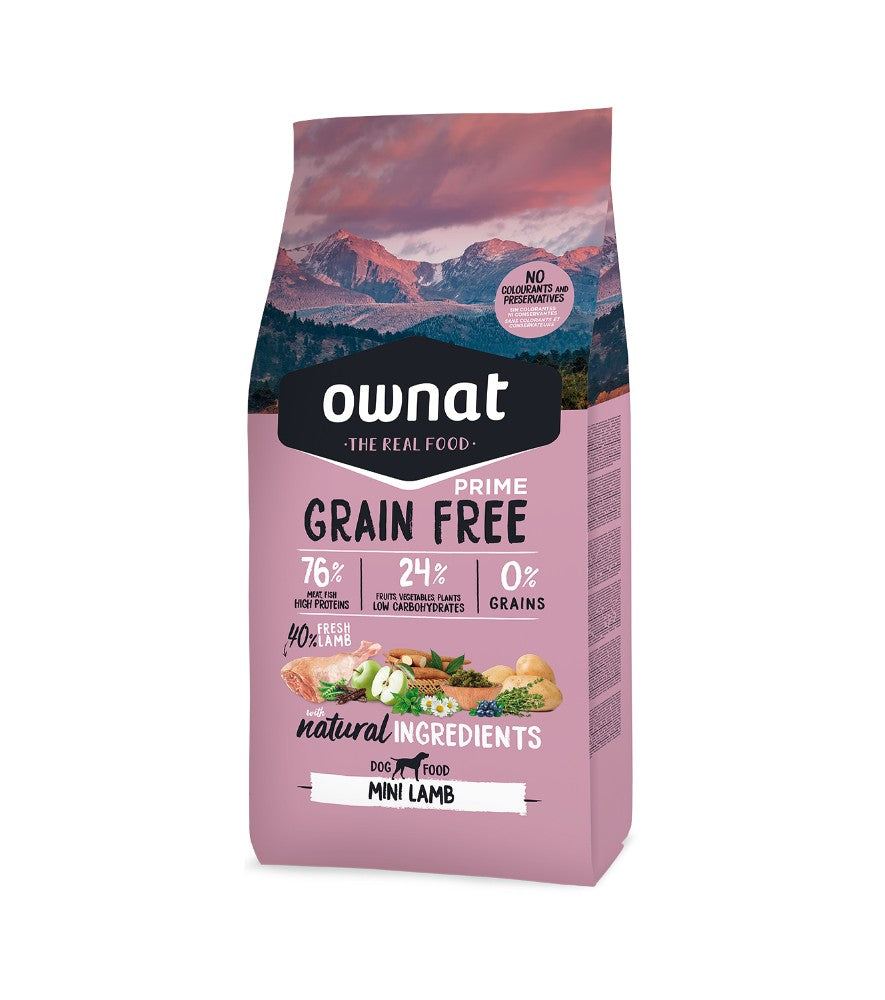 OWNAT GRAIN FREE CORDERO PERRO MINI ADULTO